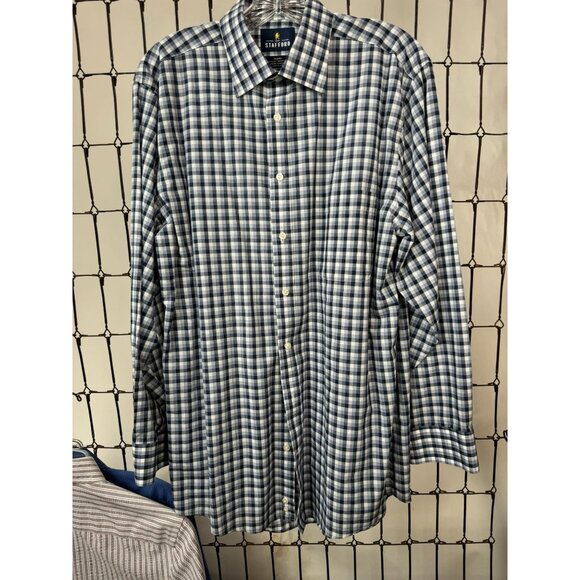 Four Mens Button-Down Dress Shirts Regular Fit Size 15.5 cotton blend Asst Color - Picture 3 of 16